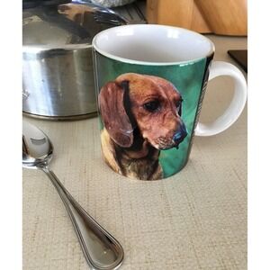 Dachshund dog vintage ceramic mug